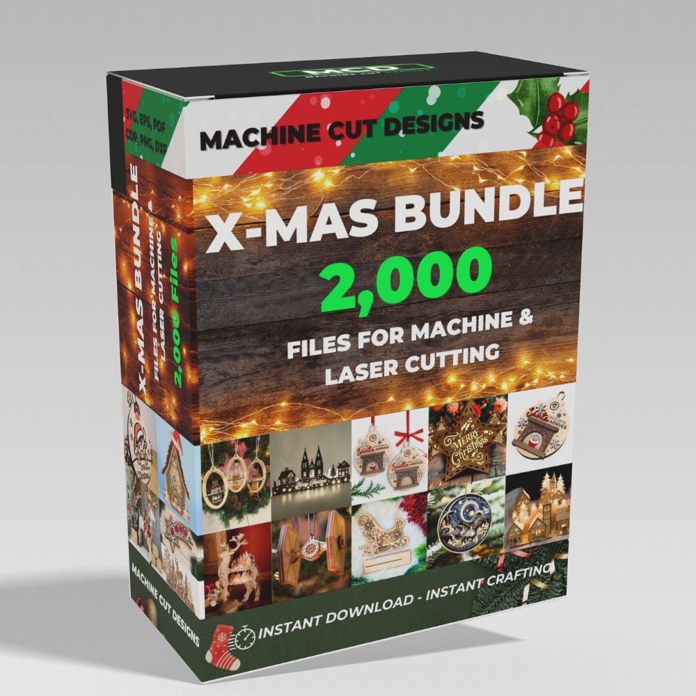 MCD 2,000 File EXTRA-Curated Machine Cut Designs X-MAS Bundle