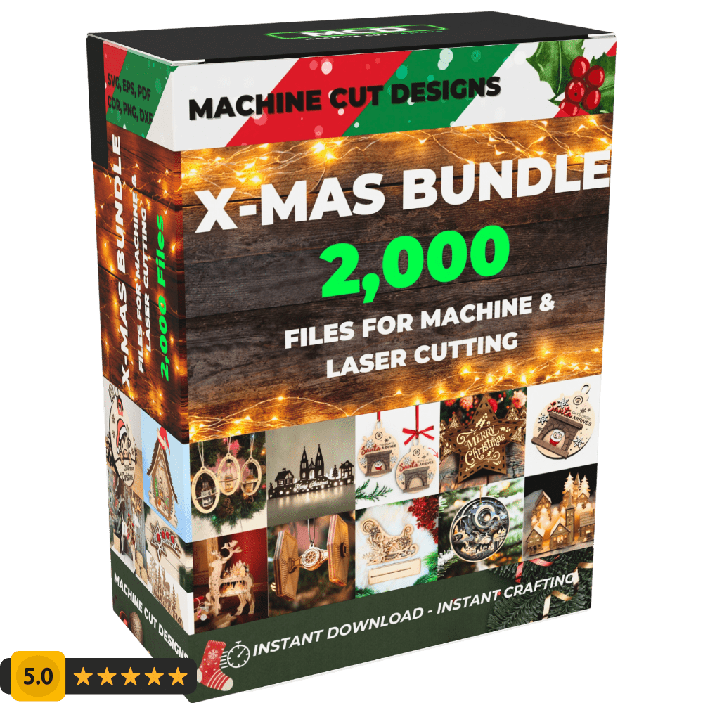 MCD 2,000 File EXTRA-Curated Machine Cut Designs X-MAS Bundle