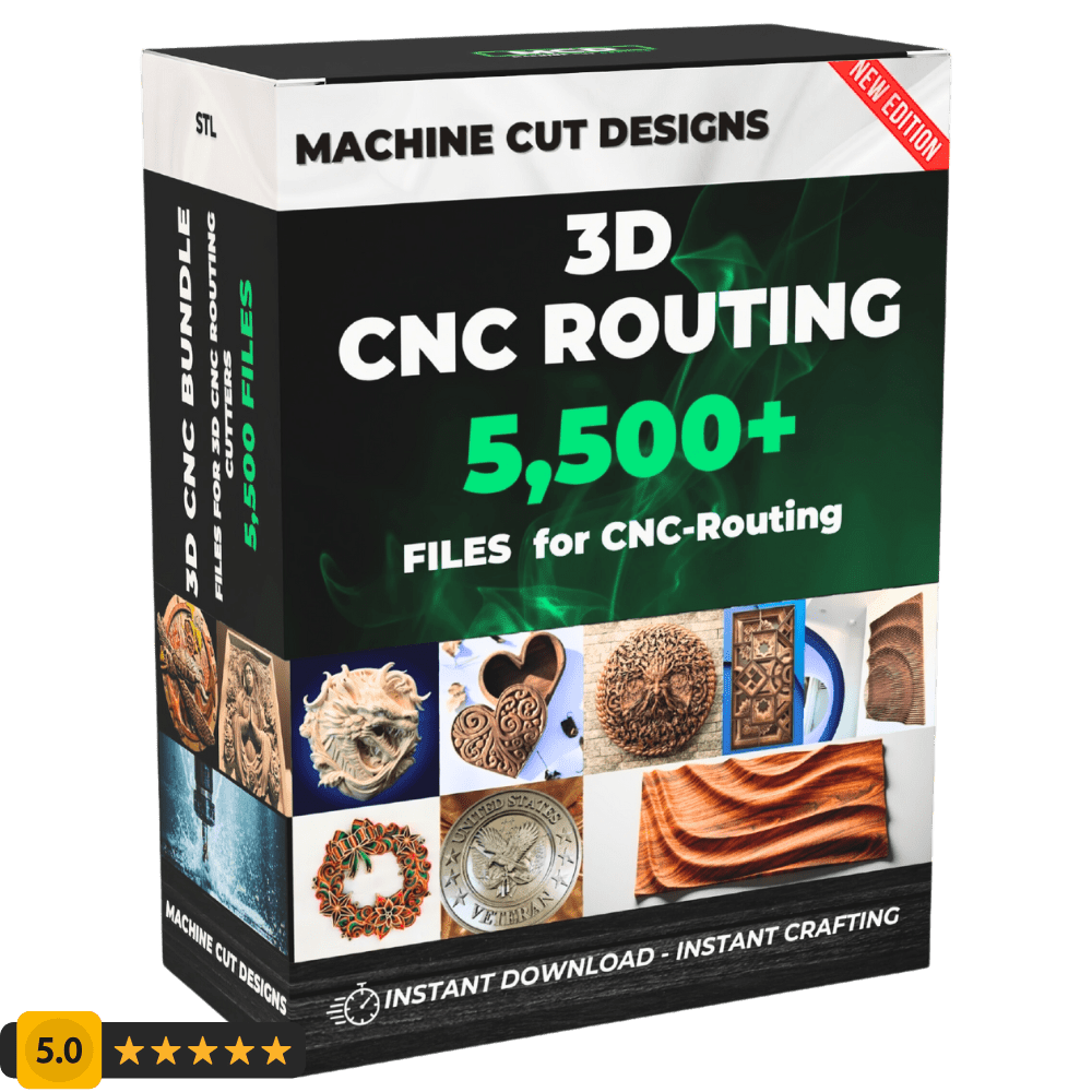 Machine Cut Designs EXTRA 5,500 Files CNC Routing Bundle